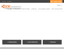 Tablet Screenshot of kodegarment.com